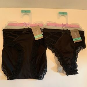 Lot 6 Secret Treasures Intimates Womens Lace Thongs & Bikini Panties Sz Small